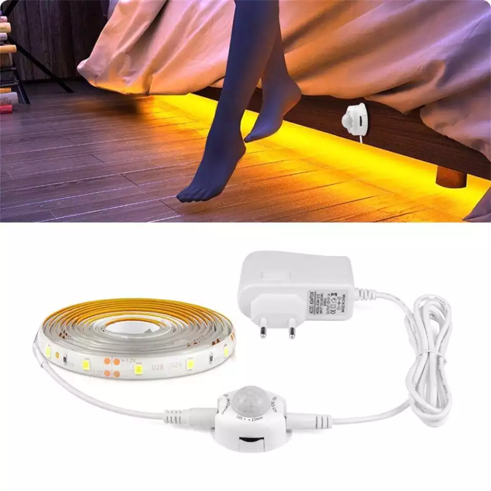 blue led strip light motion sensor