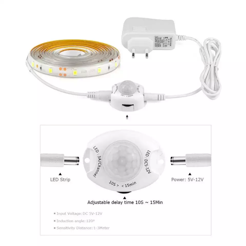 Motion Sensor Led Strip Light Light On
